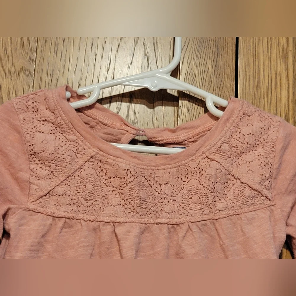 Old Navy Mauve Long Sleeve With Upper Front And Back Detailing 3t
